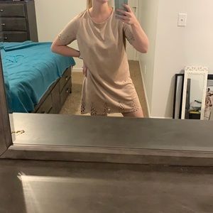 Beige large dress